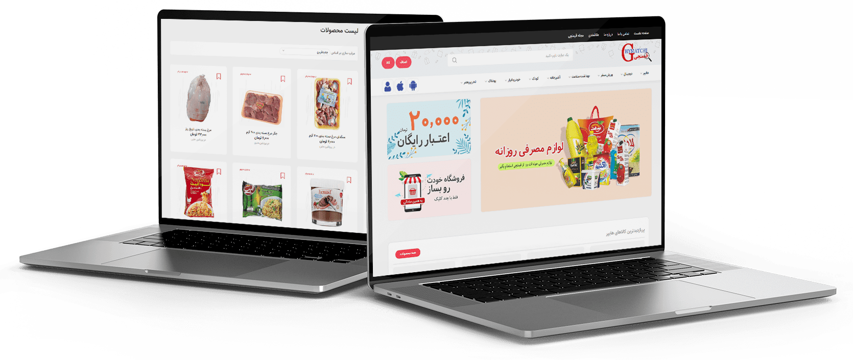  طراحی سایت فروشگاهی قیمتچی